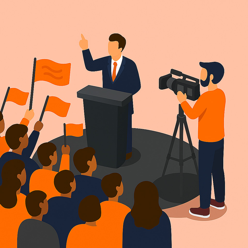 Couverture médiatique d’activité politique