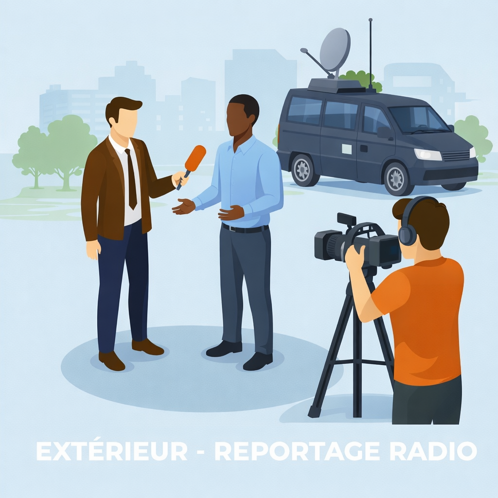 Réalisation et diffusion reportage externe